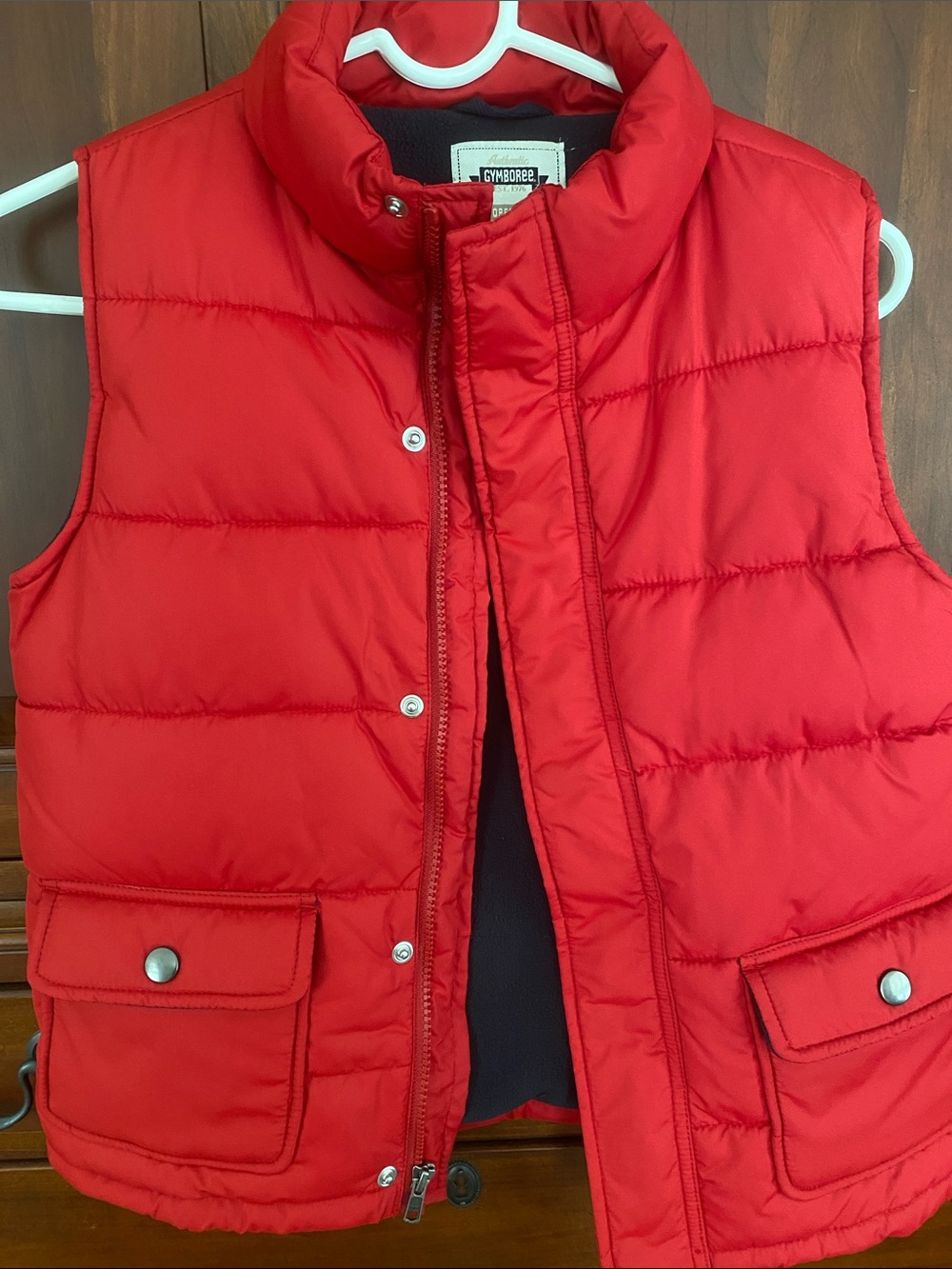 Gymboree Bright Red Quilted Puffer Vest